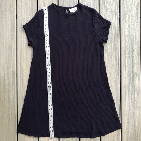 Eileen Fisher Black A-Line Textured Dress Size L - Picture 5 of 8